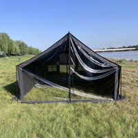 Tente Gonflable Portable Quatre Saisons Série 7 Étoiles Premium en Tissu Oxford 600D avec Colonne d'Air Épaissie 16MM et Auvent Anti-Pluie – Offre Spéciale