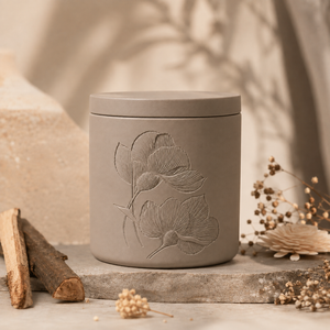 Handmade Plaster <b>Cup</b> Candle Gift Set Monochromatic Design For Aesthetic Gifting Bulk Custom Logo With Color Box Packaging - Product Image 1