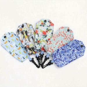 Custom Logo Portable 190D Polyester RPET <b>Foldable</b> Eco Friendly Recycling Shopping <b>Bag</b> New Washable Grocery Storage Reusable - Product Image 6