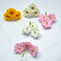 AYOYO 50 pièces de fleurs artificielles réalistes en savon fait main, décoration d'intérieur, fleurs de cerisier pour la fête des mères et Noël