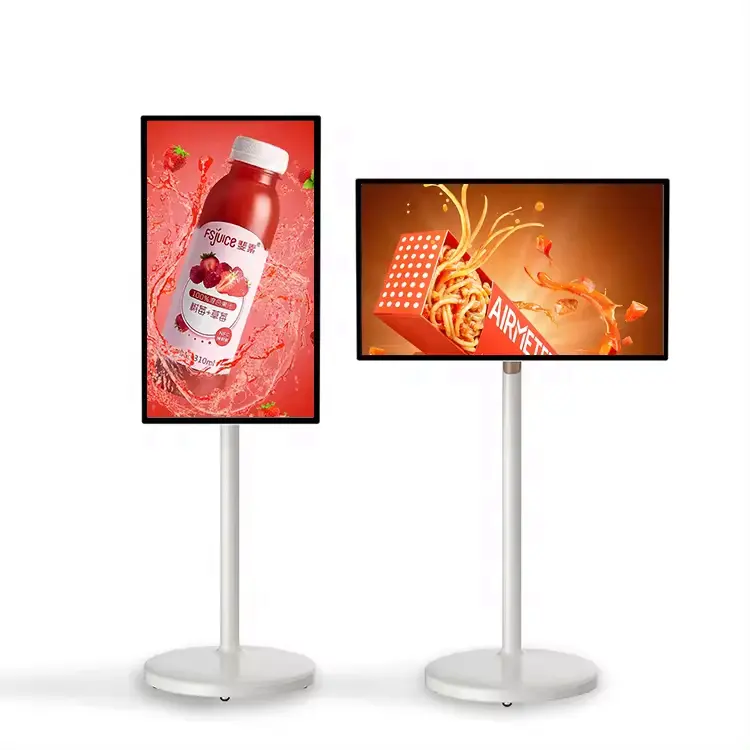 Lg TV pintar Standby Me 21.5/27/32 inci layar sentuh LCD portabel TV pintar dengan tampilan tanda digital dalam ruangan dapat diisi ulang