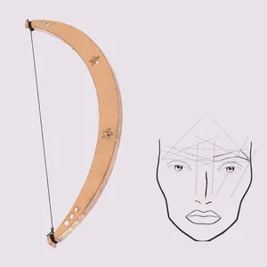标尺定位弓眉贴图化妆测量工具螺纹染色衬板半永久微刀片标尺