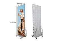 Écran LED portable haute définition couleur pleine P2 P3 pour intérieur, écran LED miroir sur pied, écran d'affichage LED pour affiche