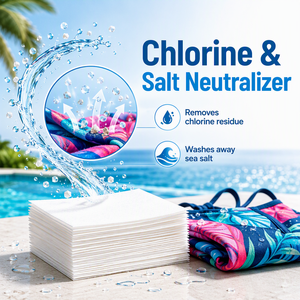 TSA-Friendly Leak-Proof 6-Sheet Travel Pack <strong>Swimsuit</strong> Laundry Detergent Sheets Sunscreen and Oil Removal <strong>Swimsuit</strong> Detergent Sheet - Product Image 2