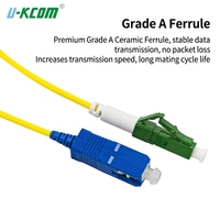 Cable de Fibra Óptica Monomodo Simplex SC UPC a LC APC, Precio de Fábrica, OS2 LSZH, Grado Operativo, 9/125