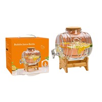 2026 QIAN HU Ensemble de carafes à eau en verre borosilicaté de haute qualité, classiques, épaissies, soufflées à la main, grande capacité, pour jus, vin, bière et boissons gazeuses, 5.5L
