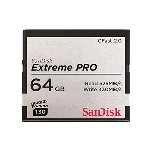 SanDisk 64GB/128G/256G/512G Extreme PRO CFast 2.0 Memory Card - SDCFSP-064G-G46D