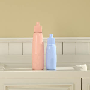 Flacon de lotion rond en HDPE, conteneur portable pour sérum et essence, emballage cosmétique rechargeable, personnalisable - Product Image 4