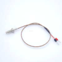 Capteur de sonde de température thermocouple de type K à filetage M4 M6 personnalisable réponse rapide pour le contrôle du chauffage industriel
