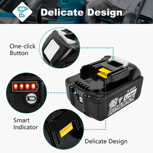 Compatible avec la batterie lithium-ion Mak 18V BL1860B – utilisée dans les perceuses, les meuleuses d'angle et les clés à chocs ; fabrication - Product Image 6
