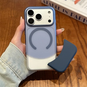 Funda magnética translúcida mate 2 en 1 con placa trasera desmontable para iPhone 17 16 15 14 13 Pro Max - Product Image 5