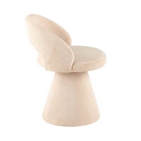 Fauteuil de salon en tissu à dossier en bois grainé, prix d'usine