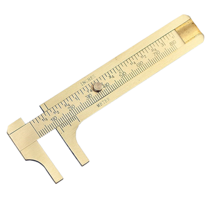 Cheap Good Quality Jeweler Portable <strong>Diamond</strong> Jewelry Measuring Tool for Ring Making 80mm Mini Brass Sliding Vernier Caliper <strong>Gauge</strong> - Product Image 1