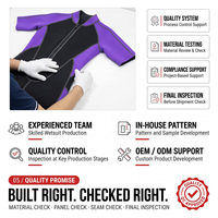 Traje de Neopreno Corto Personalizado para Mujer, 2mm, con Cierre Frontal, Manga Corta, para Natación en Aguas Cálidas, Snorkel, OEM