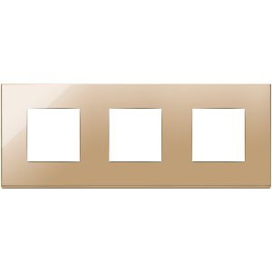 <b>Plate</b> 6M (2+2+2) Int71 Gold 24x9.7x1.7 Wall <b>Switch</b> Cover - Product Image 1