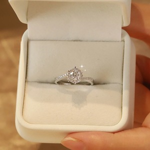 Anello con Design Geometrico a Fiocco di Neve, Stile Matrimoniale, Anello da Dito per Donne - Product Image 6