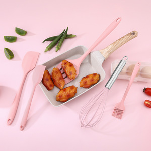 Venta caliente de Lujo <span class=keywords><strong>5</strong></span> uds utensilios de cocina de silicona resistentes al calor nuevos accesorios para el hogar y la cocina juego de espátula de cocina - Product Image 6