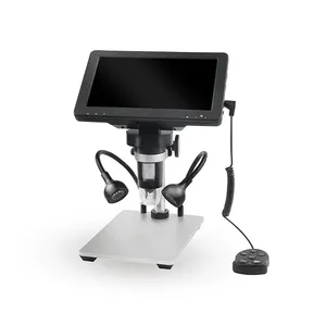 DM9 1200X显微镜，带7英寸屏幕硬币显微镜，带有线遥控器的Vesta 1080P液晶数字显微镜