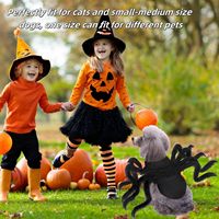 Accessoire de cosplay d'Halloween, design réglable, décoration en fourrure simulée pour costume d'araignée pour petits et moyens chiens et chats