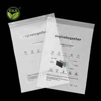 Sacs à vêtements biodégradables personnalisés, sacs hermétiques givrés biodégradables, sac auto-adhésif en Pla pour emballage d'appel