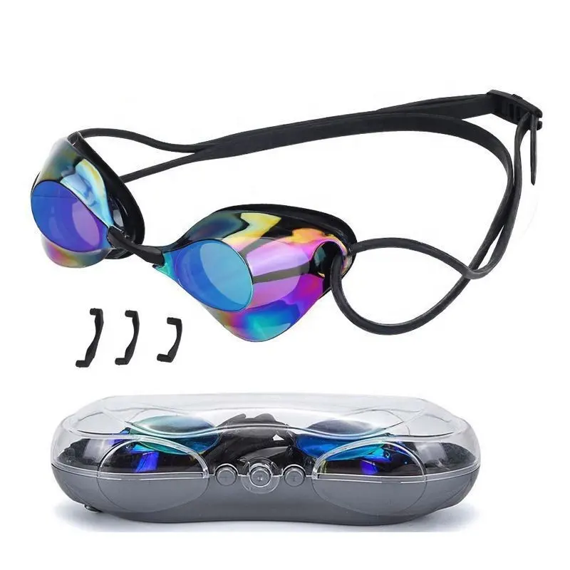 Mystyle óculos de natação anti-embaçamento, óculos para natação adulto claro sem vazamento, óculos de natação confortáveis para homens ou mulheres