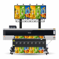 Impresora de Gran Formato Locor de 6 pies (1.8m) con 8 Cabezales I3200E1 de Alta Velocidad para Impresión de Pancartas Publicitarias en Exteriores