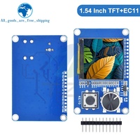 0.96/1.3/1.54/1.8/2.0/2.4 inci layar tampilan TFT dengan EC11 modul kombinasi Encoder putar antarmuka SPI layar tampilan LCD