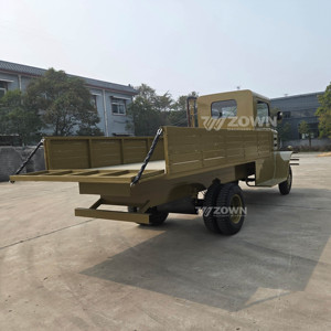 รถบรรทุกไฟฟ้าสีเหลืองคลาสสิกแบบเปิดประทุน สำหรับนักท่องเที่ยว 5 ที่นั่ง - Product Image 4