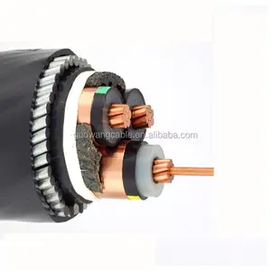 Cable de alimentación con núcleo de cobre de alta tensión, 35 mm2, tamaño Xlpe 11kv