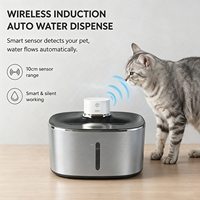 Bouteille d'eau pour animaux de compagnie, bouteille à boire en acier inoxydable, étanche, portable, automatique, intelligente, 3 en 1, pour chat et chien, avec minuterie