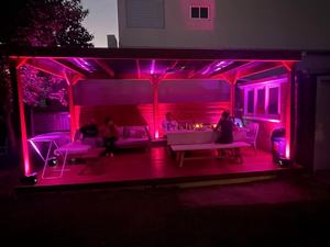 Wireless DMX a batteria 6x18W LED Par per feste di matrimonio secco bianco caldo portatile - Product Image 3