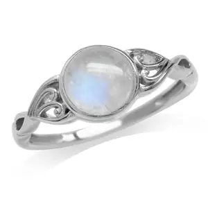 Jewelry Gift OEM/ODM Custom 925 Sterling Silver Pretty Gemstone Zircon Moonstone Women Ring
