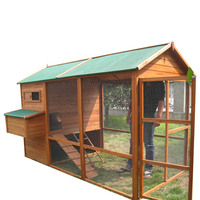 Mobilier pour Animaux Personnalisé Étanche Luxe Grande Volière en Bois de Jardin Poulailler en Bois Avec Pondoir