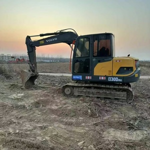 Mini-excavatrice <span class=keywords><strong>Volvo</strong></span> 80 EC80 8 tonnes d'occasion certifiée CE, haute qualité, prix abordable, avec moteur, boîte de vitesses, pompe et godet de 0,34 m. - Product Image 6