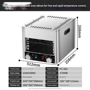 Máquina para Asar Carne de Acero Inoxidable de Grado Comercial, Parrilla Automática para Asar a Alta Temperatura - Product Image 5