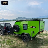 Remorque en fibre de verre de luxe, camping-car, caravane avec réfrigérateur