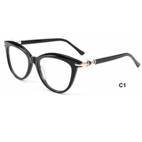 WPW8033 Nuevas Monturas de Acetato con Degradado y Metal para Mujer, Gafas de Calidad, Monturas Ópticas al por Mayor, Monturas de Acetato