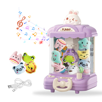 Machine de receveur de poupée pour enfants, jouet éducatif intérieur, dessin animé, ours, machine à griffes portable et compacte de bureau, jouets pour enfants