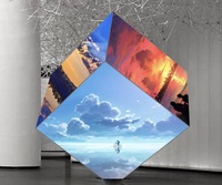 Display LED Creativo P2.5 per Interni ed Esterni, Schermo LED a Cubo Magico a 4 e 5 Lati