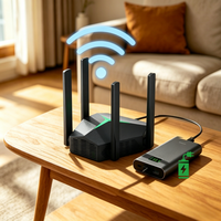 Extensor de Rango Wifi, Repetidor Wifi Inalámbrico de 1200mbps, Doble Banda 2.4ghz 5ghz, Amplificador de Señal de Largo Alcance para Hogar y Oficina