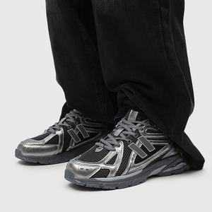 Nuova Tendenza Primavera: <span class=keywords><strong>Scarpe</strong></span> Sportive Casual Grigio Argento, Sneakers Retrò da <span class=keywords><strong>Uomo</strong></span>, <span class=keywords><strong>Scarpe</strong></span> Chunky di Design in Pelle Sintetica - Product Image 4