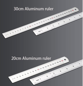 Student Timmerman 20 Cm Twee Schalen Metalen Aluminium Liniaal Voor Het Meten Van Doel - Product Image 4