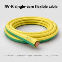 Câble RV-K 450/750V Classe 5 Conducteur en cuivre flexible Isolation en PVC Facile à plier pour le câblage