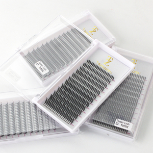 Cils en PBT, volume doux, style Manga, pour cosplay, avec pointes, préfabriqués, fabriqués à la machine, 12 rangées, design imprimé <span class=keywords><strong>3D</strong></span>, cils en tour - Product Image 1