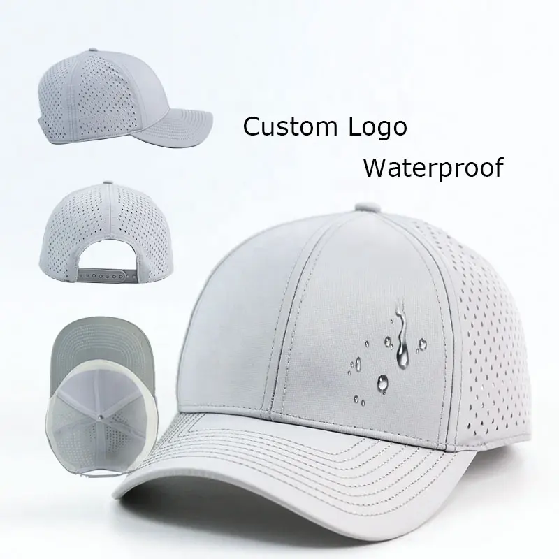 HS40 custom blank unisex men white non-waterproof hats Veracap sports golf waterproof caps water resistant hat for man with logo