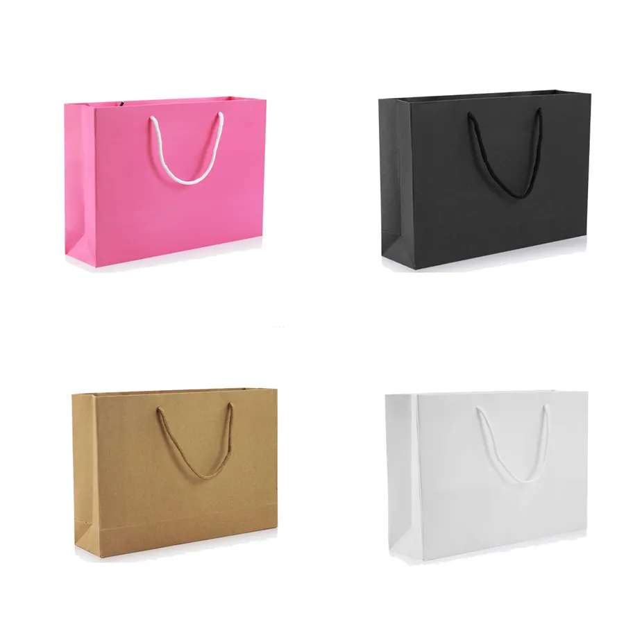 Custom ize Design wasserdicht Kraft Fancy Shopping Papiertüte Druck Geschenk Custom OEM Craft Surface Verpackung für Kleidung Schuhe