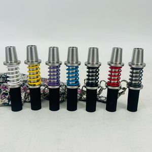 Embouts de chicha en gros d'usine <span class=keywords><strong>Shi</strong></span> Carver en acier inoxydable avec ressort et silicone, accessoires pour narguilé, embouts de chicha - Product Image 6