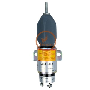 Válvula solenoide de corte de combustible de 12V 1700-2518 1751-12E2U2B1A para motor Woodward, piezas de maquinaria de construcción, válvula solenoide de apagado de llama - Product Image 1