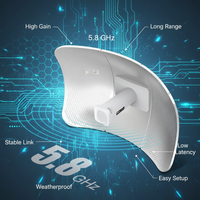 Puente CPE para Exteriores CF-E319A V3 de Alta Estabilidad, 5.8G, 900Mbps, Alta Potencia, Alcance de 11Km, Anti-Interferencia, Señal Optimizada
