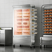 CHUANGYU Promotion : Rôtissoire industrielle à poulet avec 6 broches et armoire de cuisson